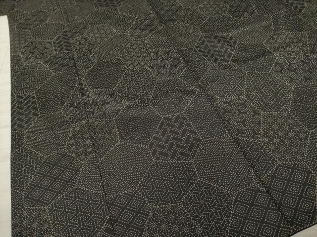 平和屋着物●本場染大島紬　切嵌文　正絹　逸品　AABA8252ck 平和屋着物○本場染大島紬 切嵌文 正絹 逸品 AABA8252ck