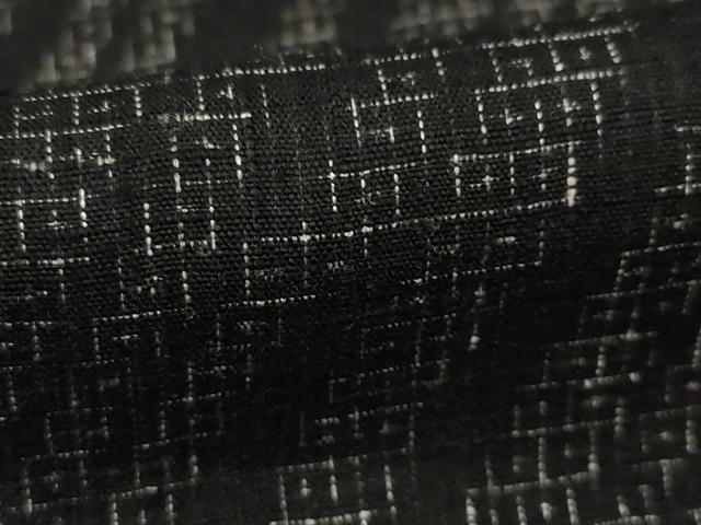 平和屋着物●上質な紬　斜縞　黒地　正絹　逸品　AABA8272ck 平和屋着物○上質な紬 斜縞 黒地 正絹 逸品 AABA8272ck