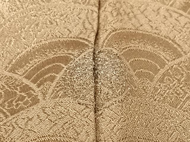 平和屋着物●上質な色無地　花青海波地紋　香染色　正絹　逸品　未使用　AABA8776zg 平和屋着物○上質な色無地 花青海波地紋 香染色 正絹 逸品