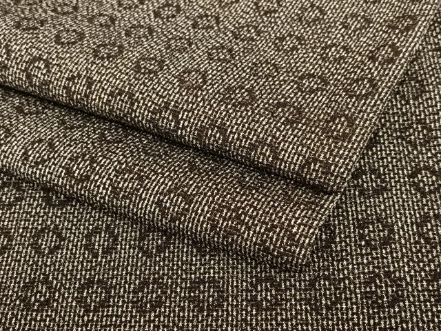 平和屋着物●お召　丸文　正絹　逸品　AABA8778zg