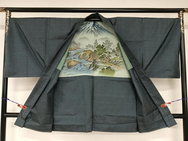 平和屋着物○男性 本場大島紬 アンサンブル 100亀甲 総詰め キング