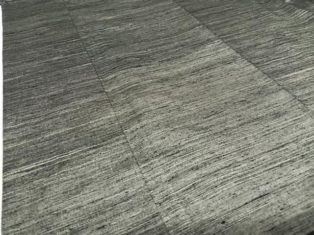 平和屋着物○男性 紬 アンサンブル 色無地 黒橡色 正絹 逸品 AABA8836zg