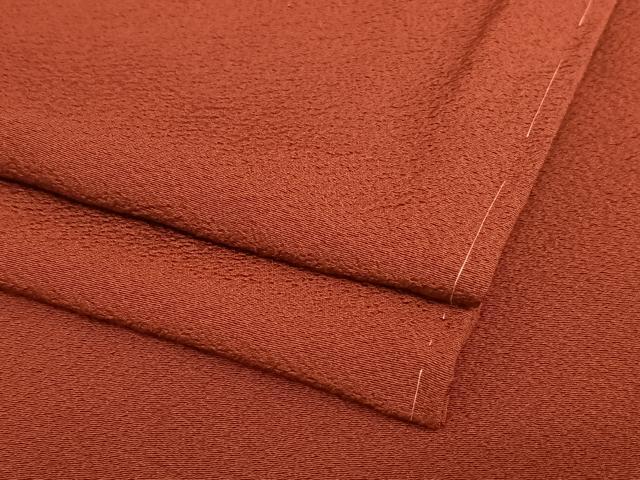 平和屋着物●上質な色無地　蘇芳色　正絹　逸品　AABA8849zg