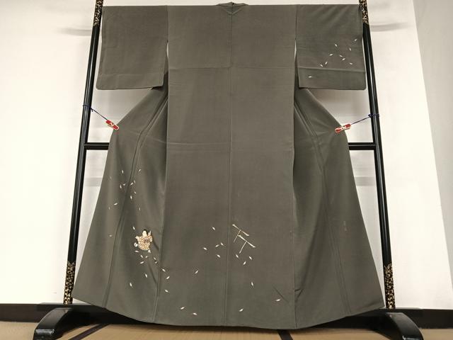 平和屋着物●京童人形絵師　高橋翠延　訪問着　童子　正絹　逸品　AABA8851zg