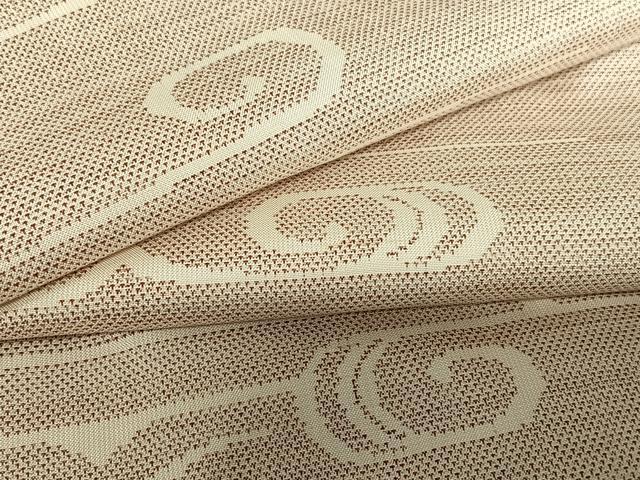 平和屋着物●本場大島紬　カタス9マルキ　流水文　正絹　逸品　AABA8865zg