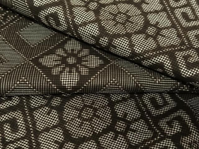 平和屋着物●本場大島紬　龍郷絣　正絹　逸品　未使用　AABA8872zg