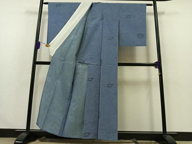平和屋着物▽お召 単衣 草花文 正絹 逸品 AABA9153jhの通販はau PAY