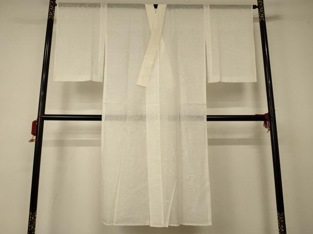 平和屋着物＊夏物　長襦袢　流水紋紗　象牙色　正絹　逸品　AABA9311jd