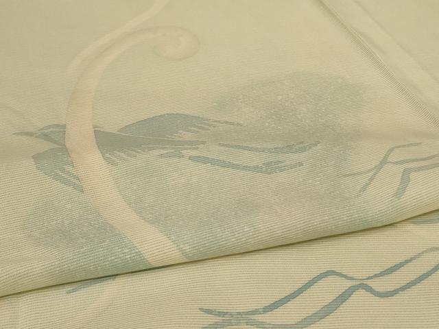 平和屋着物＊夏物　訪問着　絽　舞鳥文　正絹　逸品　AABA9327jd_4