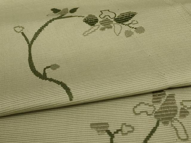 平和屋着物＊夏物　訪問着　絽　枝花文　正絹　逸品　AABA9331jd_4
