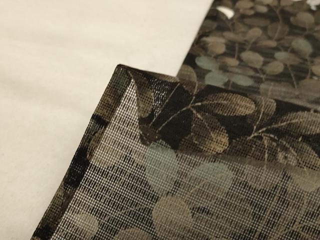 平和屋着物＊夏物 訪問着 絽 刺繍 萩 金糸 正絹 逸品 AABA9356jd