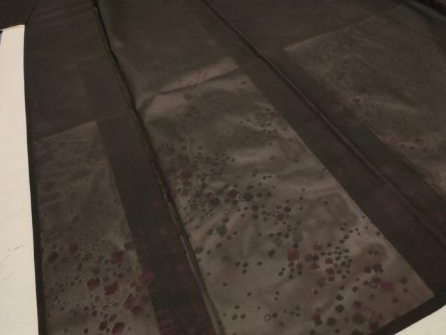 平和屋着物＊夏物　小紋　紗　箔散らし文様　洗える着物　AABA9373jd_3