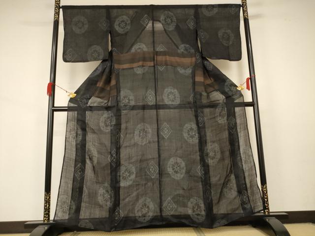 平和屋着物＊夏物 重要無形文化財 本場宮古上布 幾何学花