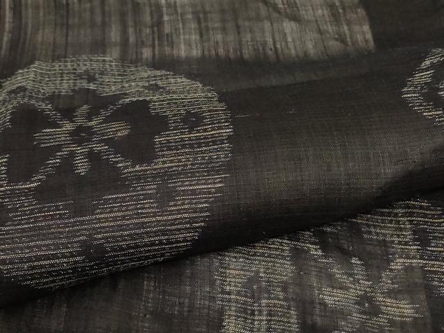 平和屋着物＊夏物 重要無形文化財 本場宮古上布 幾何学花