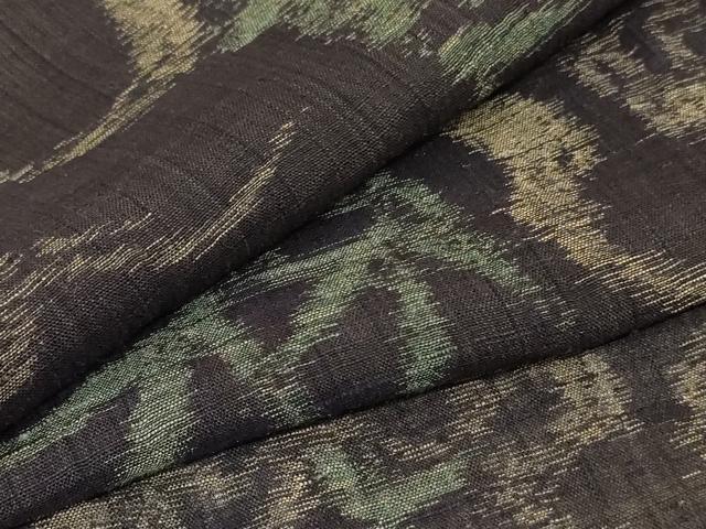 平和屋着物＊夏物　紗紬　立波文　正絹　逸品　AABA9379jd