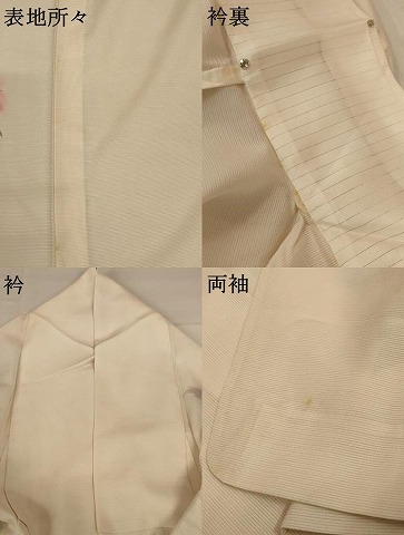 平和屋着物＊夏物　訪問着　絽　手描き　草花文　暈し染め　正絹　逸品　AABA9381jd_7