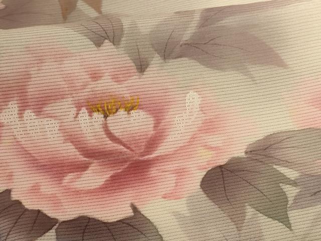 平和屋着物＊夏物　訪問着　絽　手描き　草花文　暈し染め　正絹　逸品　AABA9381jd_5