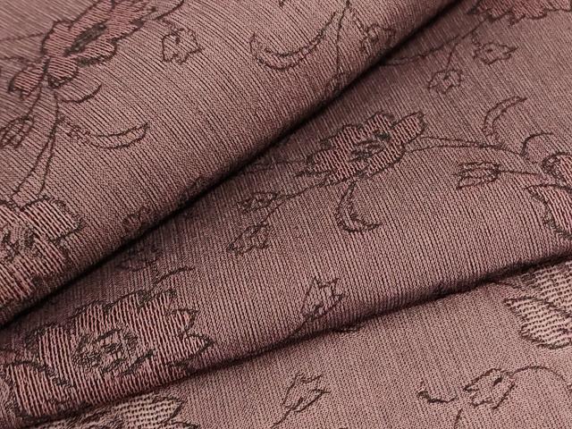 平和屋着物＊夏物　小紋　紗　草花文　正絹　逸品　AABA9383jd