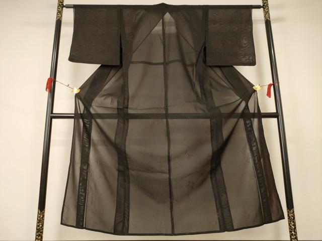 平和屋着物＊夏物　小紋　紗　枝花文　正絹　逸品　AABA9404jd 平和屋着物＊夏物 小紋 紗 枝花文 CAAW9936gh 【公式通販】