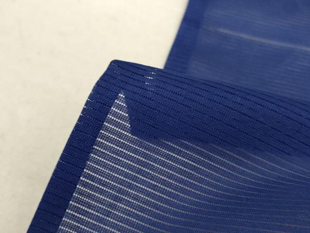 平和屋着物＊夏物 色無地 絽 芝紋紗 深縹色 洗える着物 AABA9434jd