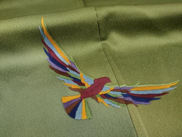 平和屋着物○染色作家 斉藤三才 訪問着 飛鳥文 正絹 逸品 AABA9457ck｜