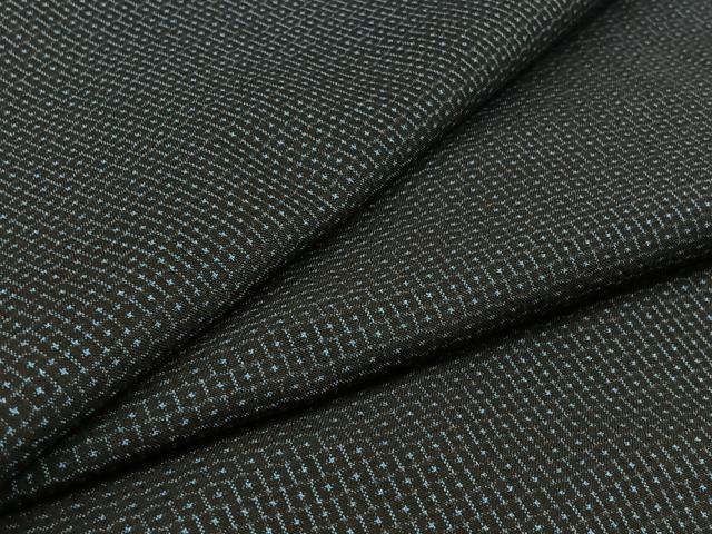 平和屋着物▽本場大島紬　単衣　80亀甲　総詰め　正絹　逸品　AABA9536jh