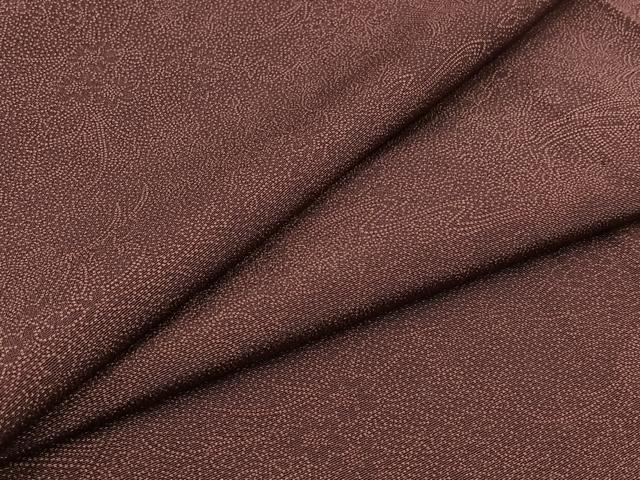 平和屋着物▽江戸小紋　単衣　風景花文　正絹　逸品　AABA9554jh