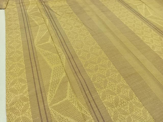 平和屋着物▽上質な紬　単衣　花間道　正絹　逸品　AABA9560jh 平和屋着物▽上質な紬 単衣 花間道 正絹 逸品 AABA9560jh