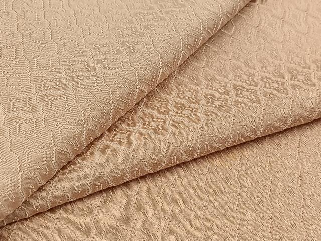 平和屋着物▽上質な色無地　単衣　網目地紋　撫子色　正絹　逸品　AABA9568jh