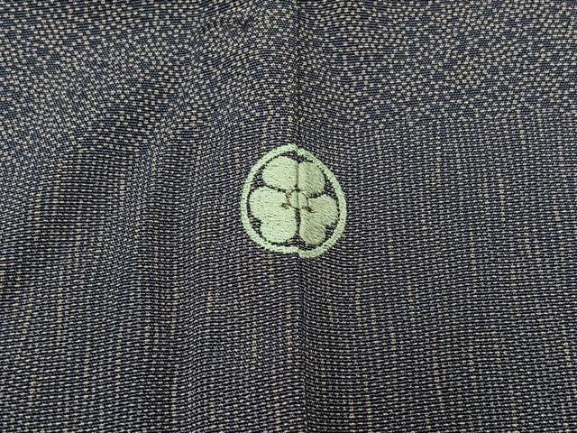 平和屋着物▽訪問着 江戸小紋 単衣 横段文 正絹 逸品 AABA9592jh