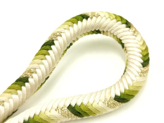 平和屋着物○極上 有職組紐道明 帯締め 奈良組 丸胡蝶 金糸 宮内庁御用