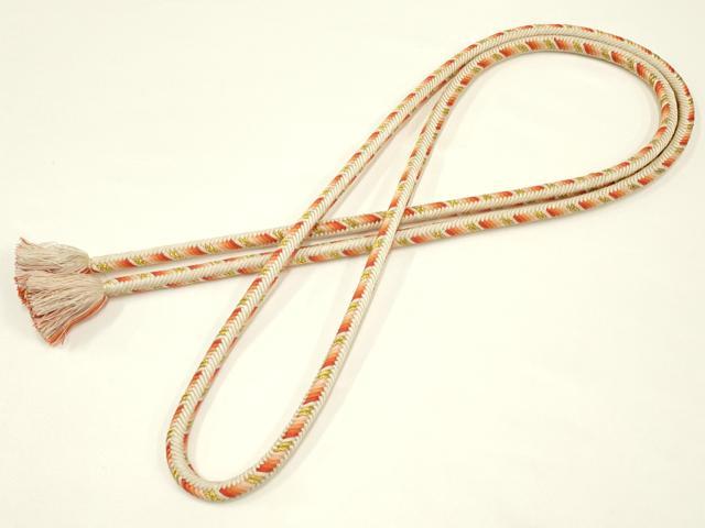 平和屋着物○極上 有職組紐道明 帯締め 奈良組 丸胡蝶 金糸 宮内庁御用