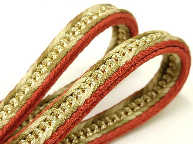 平和屋着物○極上 有職組紐道明 帯締め 新源氏組 金糸 宮内庁御用 国立