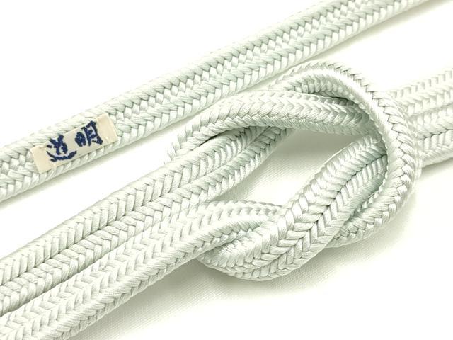 平和屋着物●極上　有職組紐道明　帯締め　冠組　白花色　宮内庁御用　国立博物館御用　東京芸術大学御用　逸品　AABA9924ay