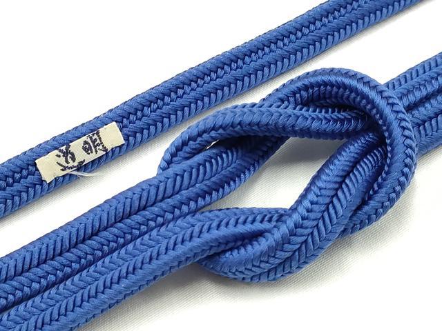 平和屋着物●極上　有職組紐道明　帯締め　冠組　瑠璃色　宮内庁御用　国立博物館御用　東京芸術大学御用　逸品　AABA9928ay
