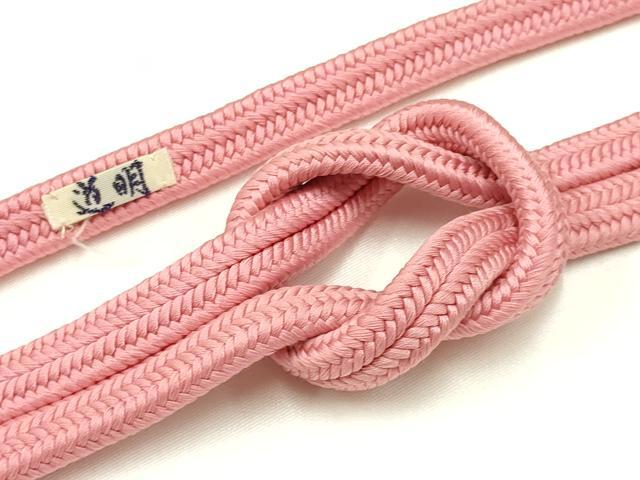 平和屋着物●極上　有職組紐道明　帯締め　冠組　桃色　宮内庁御用　国立博物館御用　東京芸術大学御用 　逸品　AABA9957ay
