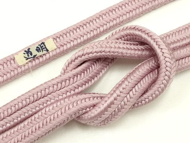 平和屋着物●極上　有職組紐道明　帯締め　冠組　紅藤色　宮内庁御用　国立博物館御用　東京芸術大学御用 　逸品　AABA9963ay