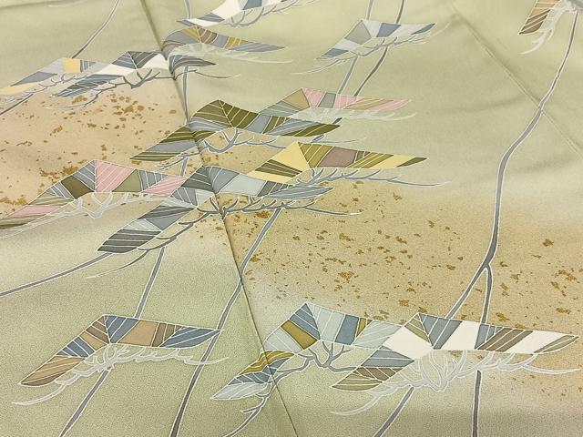 平和屋着物○訪問着 松文 暈し染め 金彩 正絹 逸品 AABB0073zg