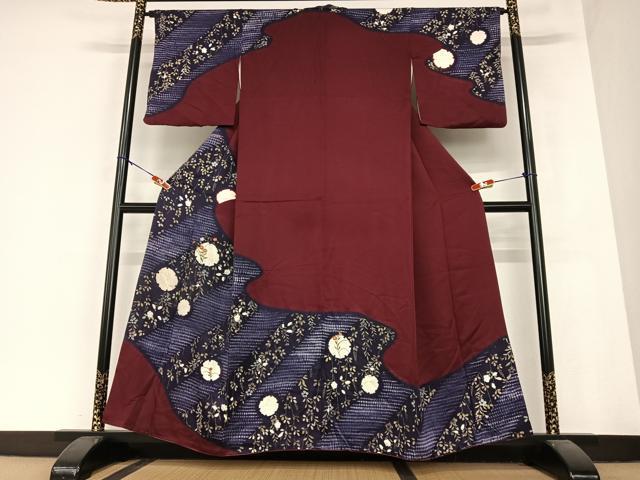 平和屋着物●訪問着　絞り　刺繍　雪輪花文　金彩　鈴乃屋扱い　正絹　逸品　AABB0080zg