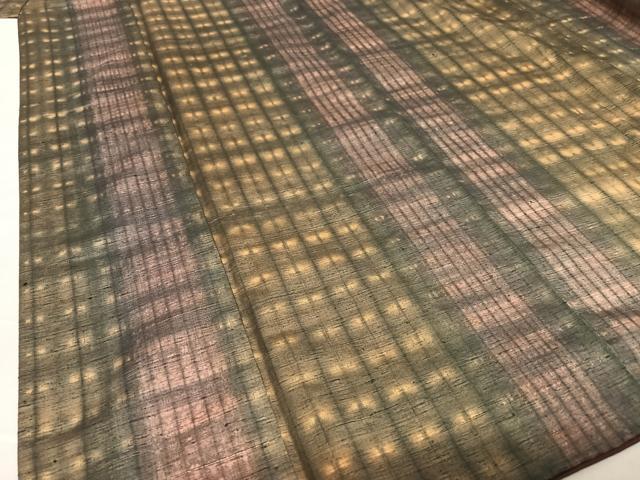 平和屋着物○上質な紬 変わり縞 正絹 逸品 AABB0084zg