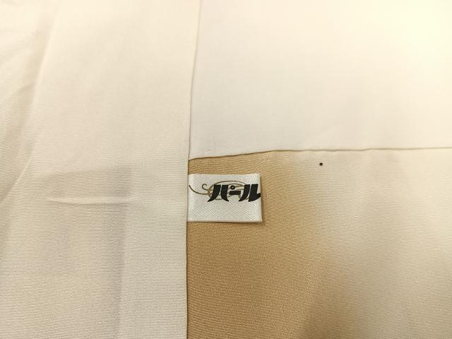 平和屋着物○訪問着 駒刺繍 松竹梅舞扇文 正絹 逸品 AABB0369ph 付け下げ