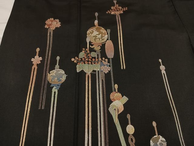 平和屋着物○金彩友禅 卓越技能者・名工・和田光正 訪問着 簪 金銀