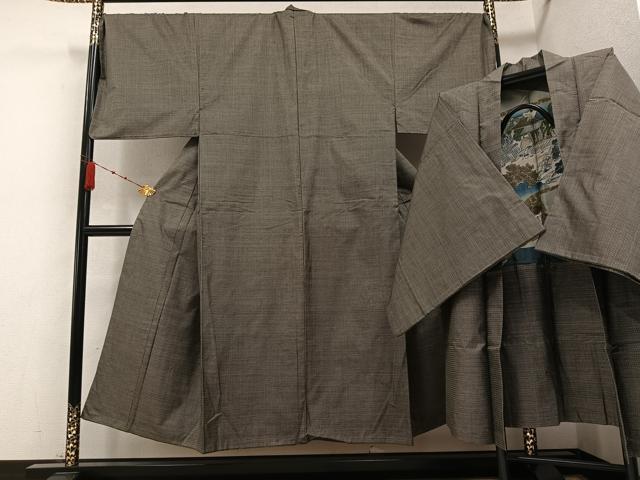 平和屋着物●男性　本場大島紬　アンサンブル　100亀甲　総詰め　正絹　逸品　AABB0411ph