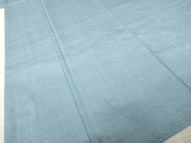 平和屋着物●洛北紬　草木染　露草　反端付き　正絹　逸品　未使用　AABB0477ck 平和屋着物○洛北紬 草木染 露草 反端付き 正絹 逸品 未使用