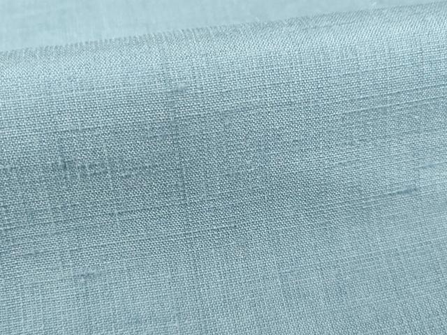 平和屋着物○洛北紬 草木染 露草 反端付き 正絹 逸品 未使用