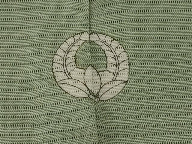 平和屋着物＊夏物 色無地 絽 山葵色 正絹 逸品 AABB0487stの通販はau