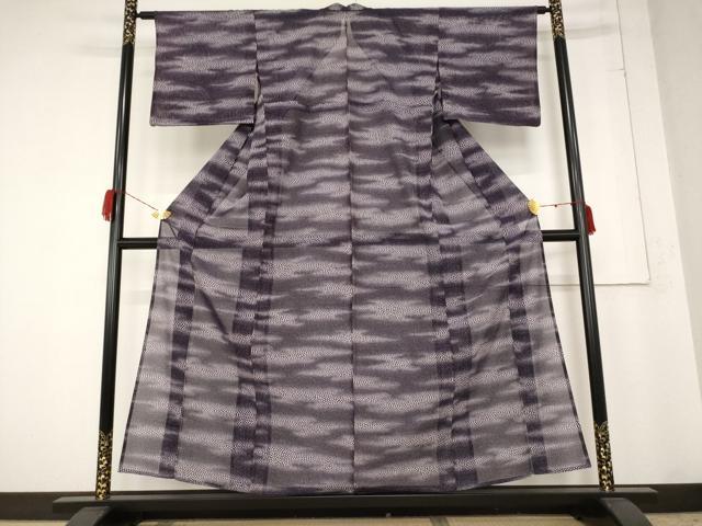 平和屋着物＊夏物　小紋　絽　霞文　洗える着物　AABB0497st 平和屋着物＊夏物 小紋 絽 霞文 洗える着物 AABB0497st 【公式通販】