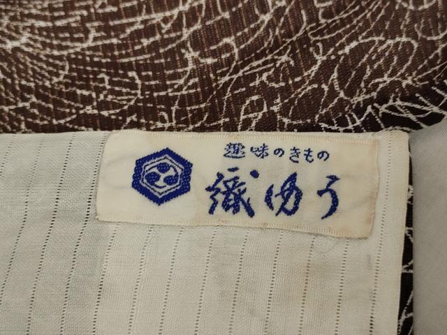 平和屋着物＊夏物　小紋　絽　菊　洗える着物　AABB0527st_6