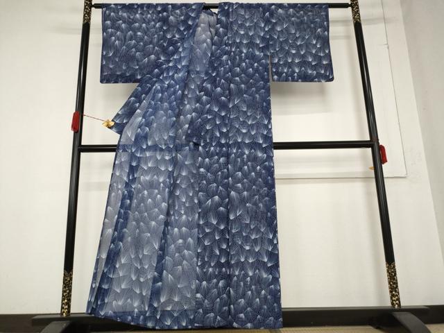 平和屋着物＊夏物　小紋　絽　松葉　洗える着物　AABB0528st_2