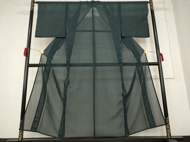 平和屋着物＊夏物　紗紬　正絹　逸品　未使用　AABB0550st